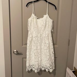 White bridal Lace dress from Zola